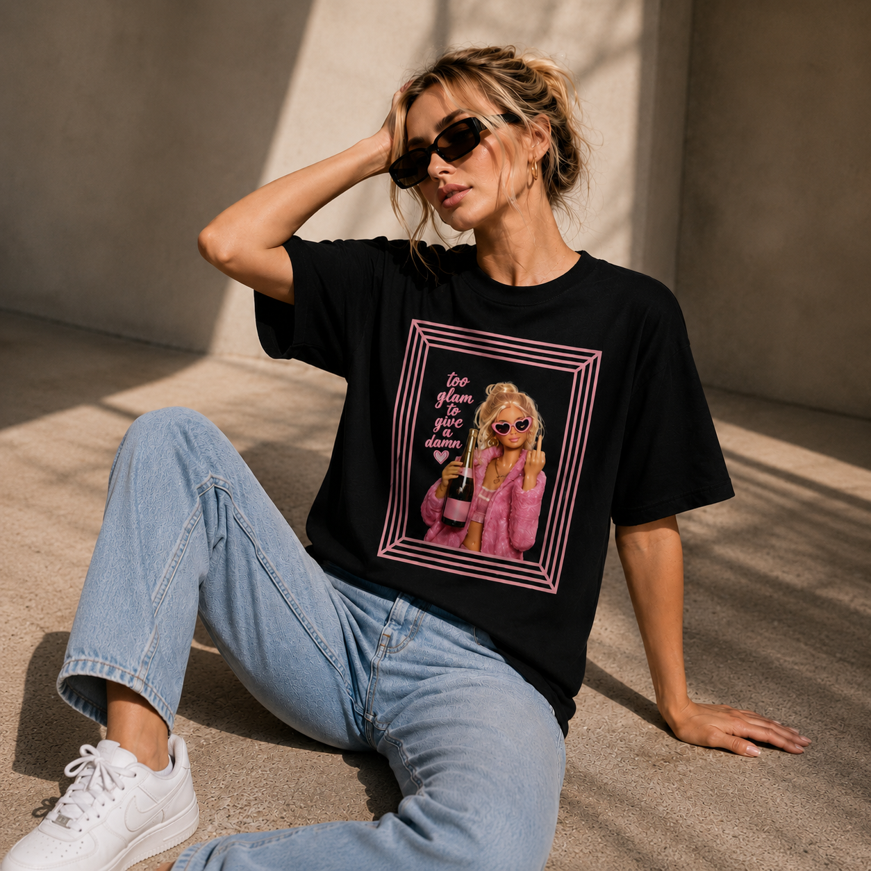 Too  Glam To Give A Damn Tee